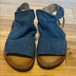 Miz Mooz Sundance Style Women's Blue Leather Sandals Gladiators